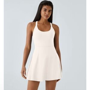 New! Halara White Sleeveless Dress